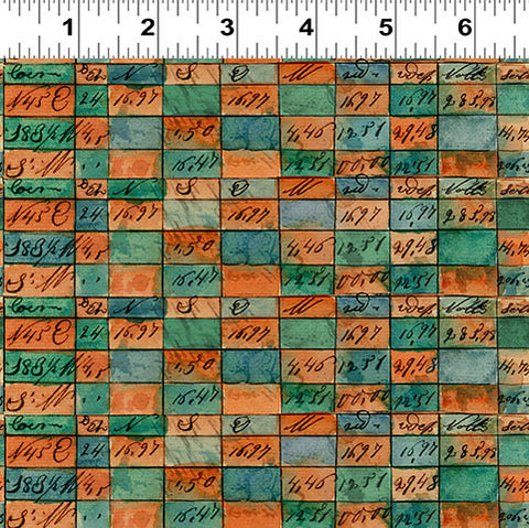 Clothworks Emerald Hollow Y4831 55 Multi Color Checkerboard By The Yard