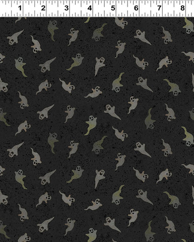 Clothworks Emerald Hollow Y4832 3 Black Ghosts By The Yard