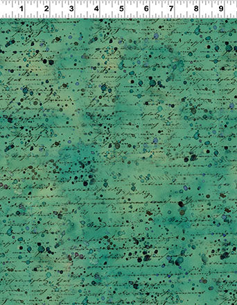 Clothworks Emerald Hollow Y4837 107 Emerald Splatter By The Yard