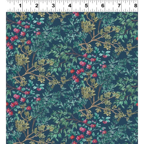 Clothworks Floral Drama Y4907 55 Multi Branches By The Yard