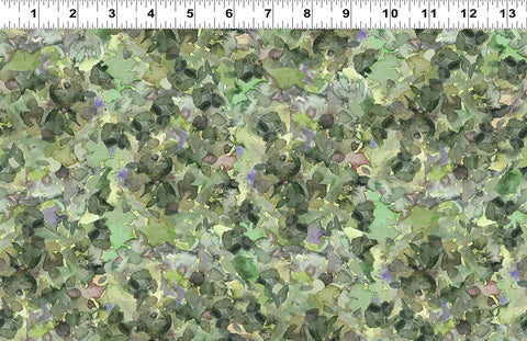 Clothworks Sunflower Song Y4952 110 Mint Abstract By The Yard