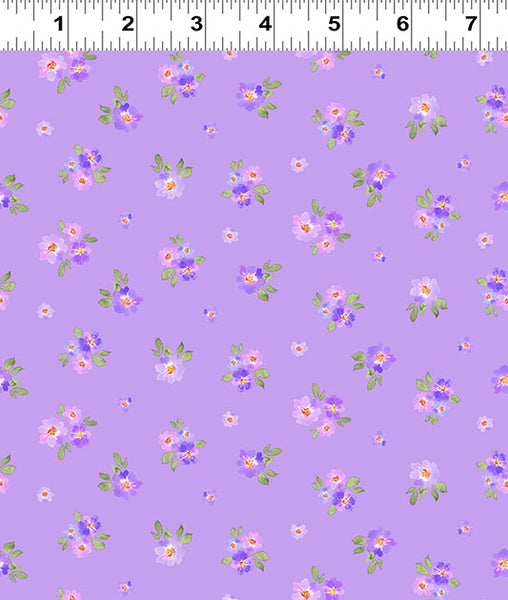 Clothworks Chateau En Fleur Y4977 26 Light Purple Ditsy By The Yard