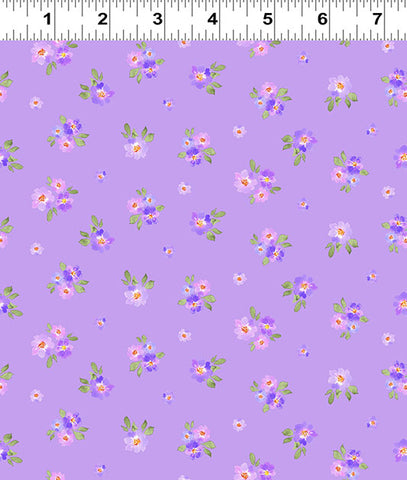 Clothworks Chateau En Fleur Y4977 26 Light Purple Ditsy By The Yard