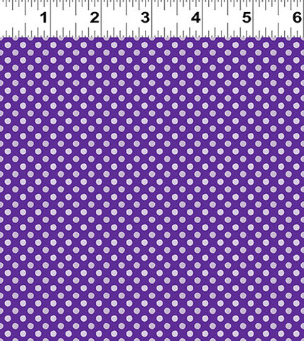 Clothworks Chateau En Fleur Y4978 28 Dark Purple Dot By The Yard