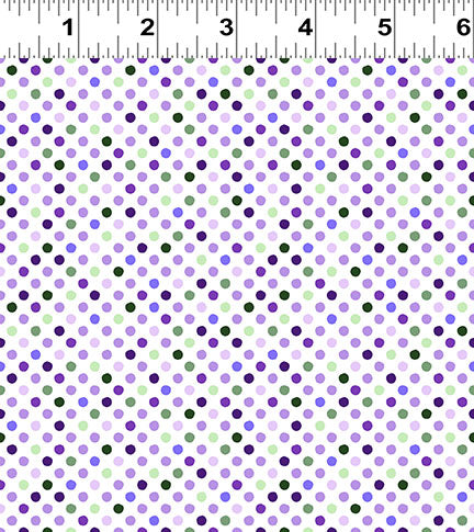 Clothworks Chateau En Fleur Y4978 55 Multi Color Dot By The Yard
