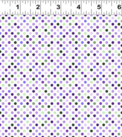 Clothworks Chateau En Fleur Y4978 55 Multi Color Dot By The Yard