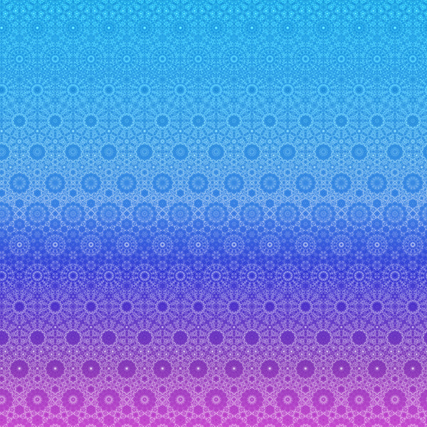 Hoffman Spectrum Print Bloom! Y5809 424 Salvia Geo Ombre By The Yard