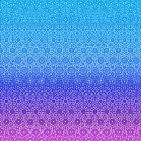 Hoffman Spectrum Print Bloom! Y5809 424 Salvia Geo Ombre By The Yard