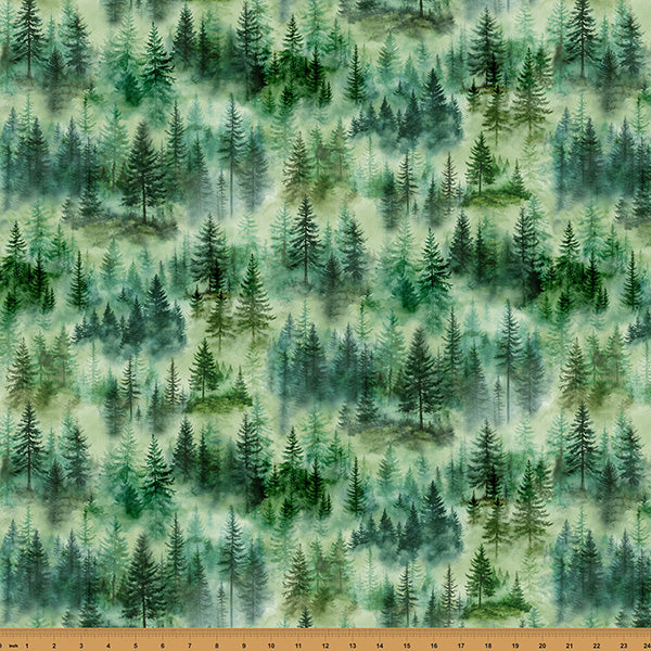 Hoffman Spectrum Print Rise & Cast Y5836 220 Fern Trees By The Yard