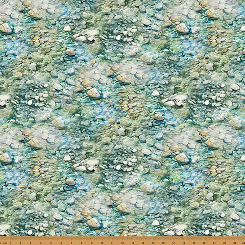 Hoffman Spectrum Print Rise & Cast Y5837 311 Lake Streambed By The Yard