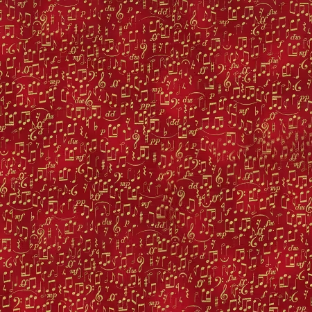Hoffman Metallic Christmas Wish Y7813 78G Scarlet/Gold By The Yard
