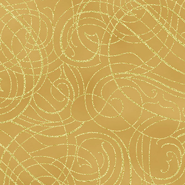 Hoffman Metallic Christmas Wish Y7824 47G Gold/Gold By The Yard