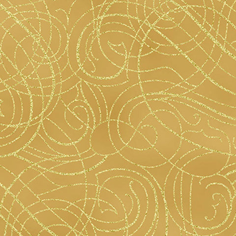 Hoffman Metallic Christmas Wish Y7824 47G Gold/Gold By The Yard