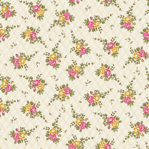 Henry Glass & Co. Young Of The Year 1654 44 Cream Small Floral By The Yard