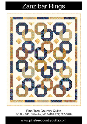 ZANZIBAR RINGS - Pine Tree Country Quilts Pattern - DIGITAL DOWNLOAD