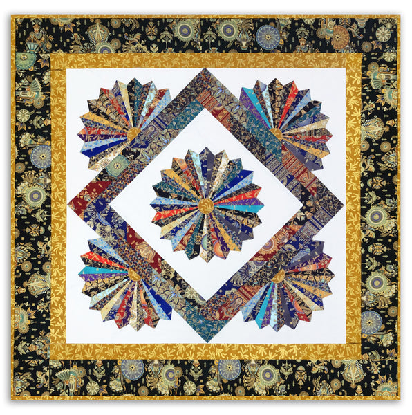 Dresden Bloom Quilt Bundle with Kaufman Ancient Beauty Jelly Roll