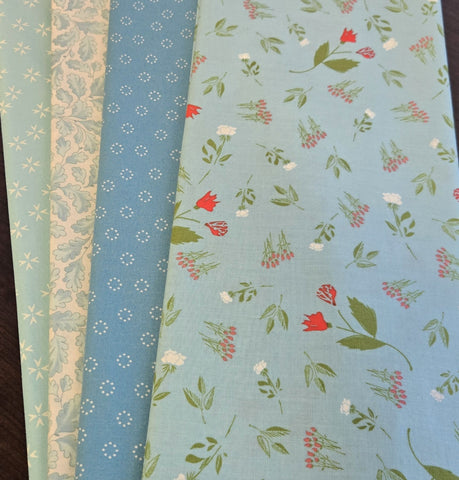 Matt's Mystery Bundles -  3.828 yards - Aqua #1 - Assorted Remnants