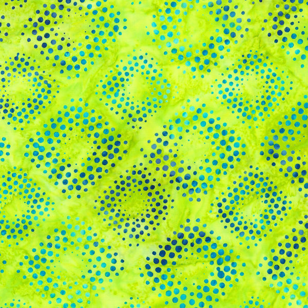 Kaufman Artisan Batiks Dotted 22657 395 Sour Apple By The Yard