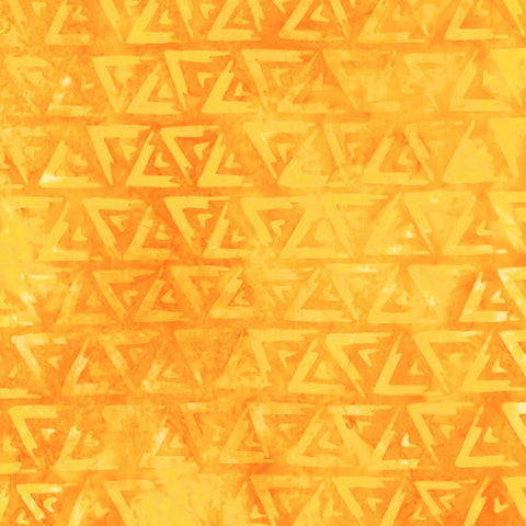 Kaufman Artisan Batiks Velocity 21813 5 Yellow Triangles 1 YARD