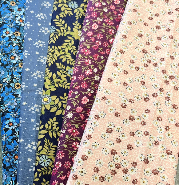 Matt's Mystery Bundles -  4.002 yards - Assorted Florals - Assorted Remnants