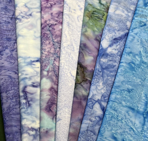 Matt's Mystery Bundles -  6.75 yards - Batiks #1 - Assorted Remnants
