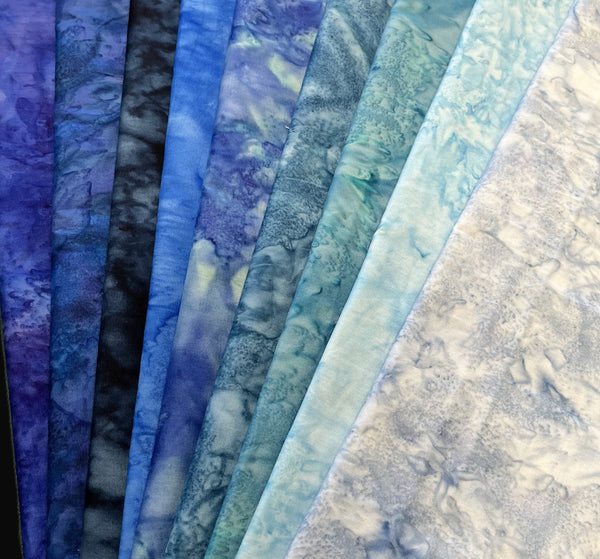 Matt's Mystery Bundles - 7.29 yards - Batiks #2 - Assorted Remnants