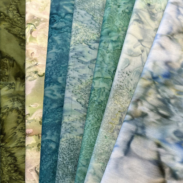 Matt's Mystery Bundles - 5.94 yards - Batiks #5 -Assorted Remnants