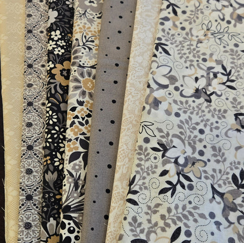 Matt's Mystery Bundles -  5.394 yards - Basic Gray #1 - Assorted Remnants