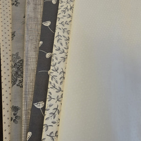 Matt's Mystery Bundles -  5.916 yards -Basic Gray #3 - Assorted Remnants