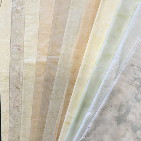Matt's Mystery Bundles - 8.37 Yards - Batiks #25 - Assorted Remnants