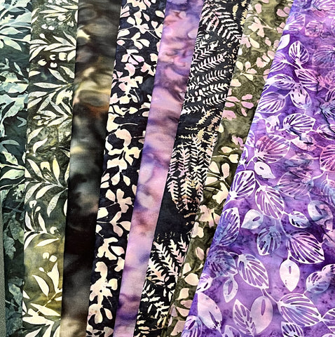 Matt's Mystery Bundles - 5.94 yards - Batiks #51 -Assorted Remnants