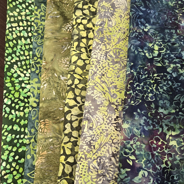 Matt's Mystery Bundles -  4.86 yards  - Batiks #52 - Assorted Remnants