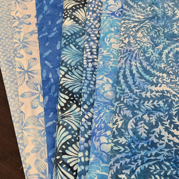 Matt's Mystery Bundles -  4.86 yards  - Batiks #64 - Assorted Remnants