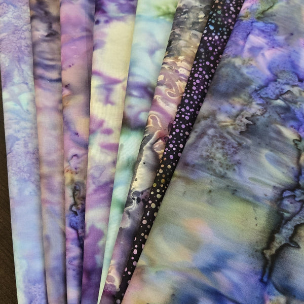 Matt's Mystery Bundles - 4.32 yards - Batiks #67 - Assorted Remnants