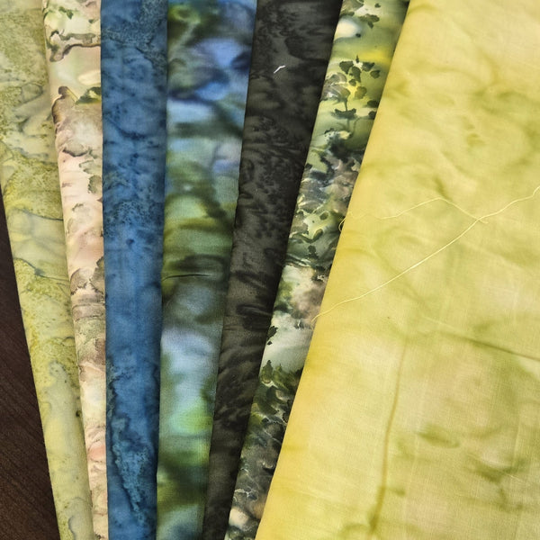 Matt's Mystery Bundles -  4.59 yards - Batiks #69 - Remnants