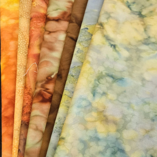 Matt's Mystery Bundles -  4.59 yards - Batiks #70 - Remnants