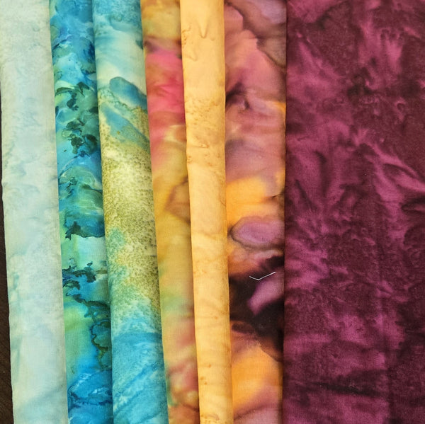 Matt's Mystery Bundles -  4.86 yards  - Batiks #72- Assorted Remnants