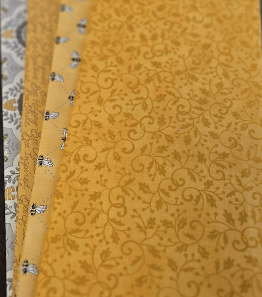 Matt's Mystery Bundles -  4.002 yards - Bee's - Assorted Remnants