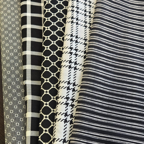 Matt's Mystery Bundles -  4.524 yards - Black & White #2 - Assorted Remnants