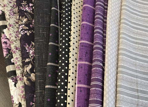 Matt's Mystery Bundles -  9.048 yards - Blackberry Bramble - Assorted Remnants