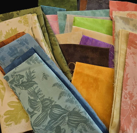 Matt's Mystery Bundles - 4.698 yards - Blender Jelly Roll Scraps - Assorted Remnants