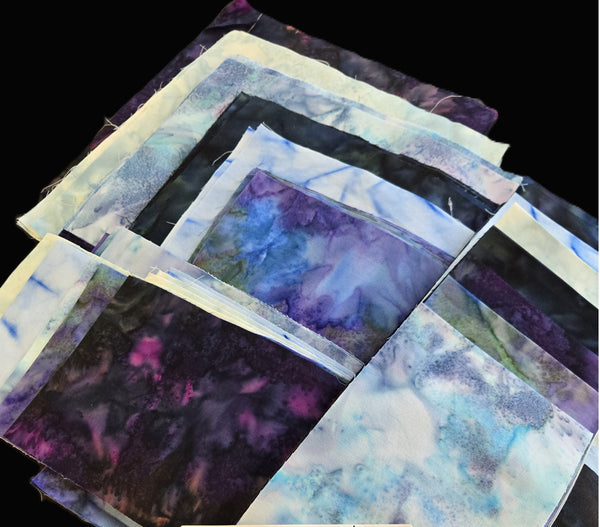 Matt's Mystery Bundles - Watercolor Scrap Squares & Strips - Mystery Remnants