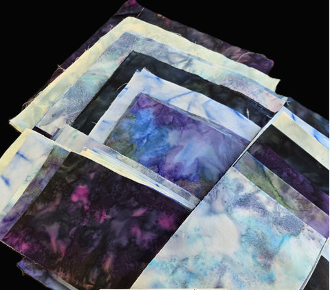 Matt's Mystery Bundles - Watercolor Scrap Squares & Strips - Mystery Remnants
