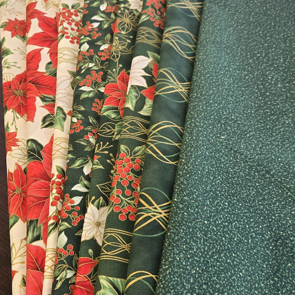 Matt's Mystery Bundles - 5.394 yards - Blooming Holidays #1  - Assorted Remnants