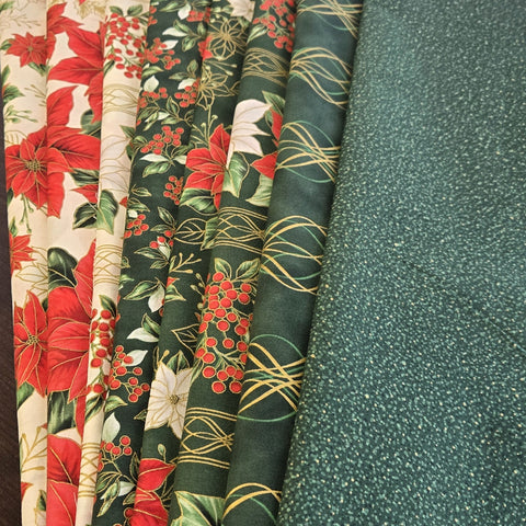 Matt's Mystery Bundles - 5.394 yards - Blooming Holidays #1  - Assorted Remnants