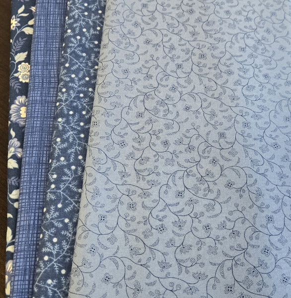 Matt's Mystery Bundles -  4.002 yards - Blue #1 - Assorted Remnants