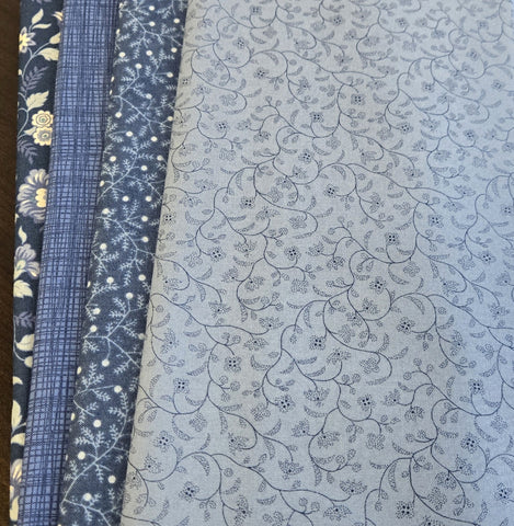 Matt's Mystery Bundles -  4.002 yards - Blue #1 - Assorted Remnants