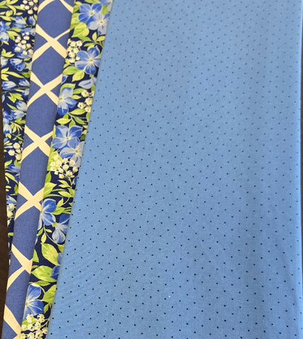 Matt's Mystery Bundles -  4.176 yards  - Blue #2 - Assorted Remnants
