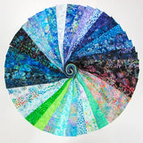 Hoffman Batik Bali Pop 40 Piece Pre-Cut 2 1/2" Jelly Rolls BP 449 - Waterfall