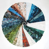 Hoffman Batik Bali Pop 40 Piece Pre-Cut 2 1/2" Jelly Rolls BP 764 - Elements